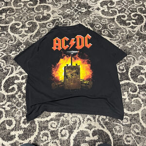 Men's Live Nation Merchandise Black AC/DC Short Sleeve Tee XL